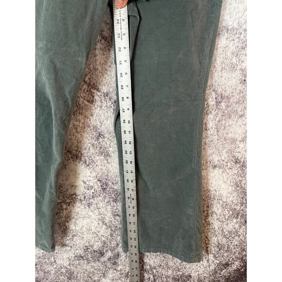FREE PEOPLE Jeans Pants Womens L Blue In My Feelings Velvet Bootcut Zipper Boho - Picture 7 of 13